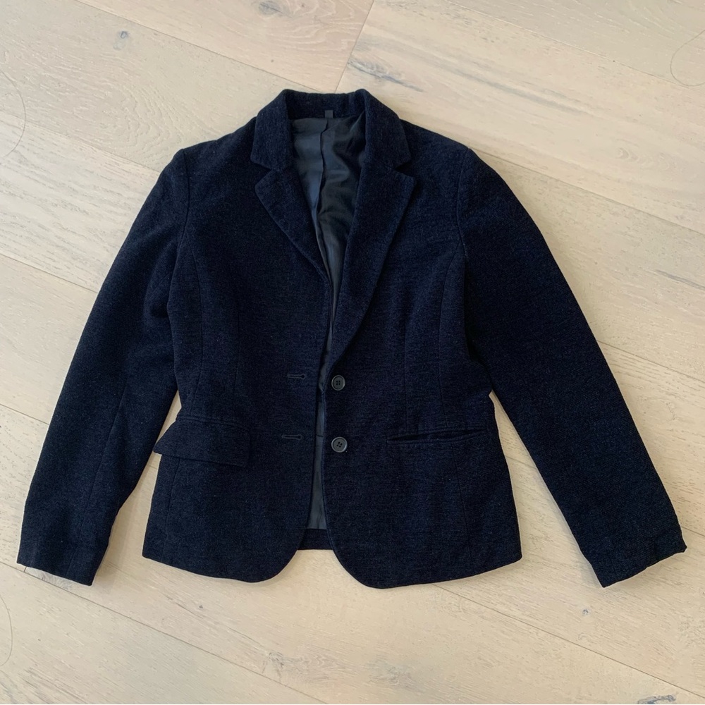 Muji 100% cotton blazer black